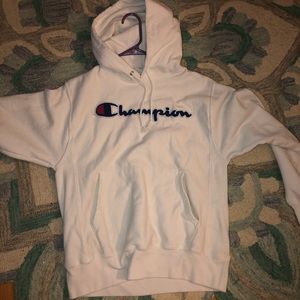 white champion sweatshirt